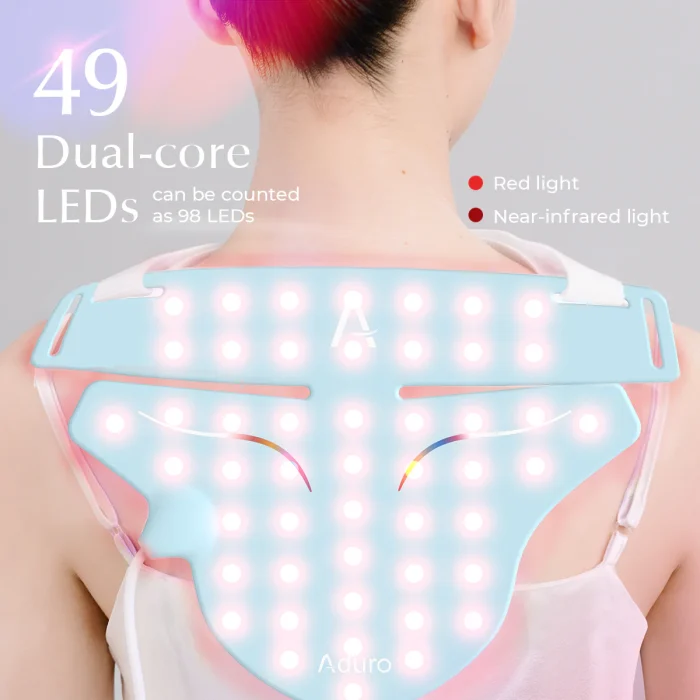 Light therapy neck mask